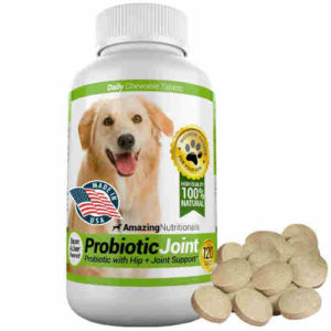 Amazing Nutritionals Probiotic Joint for Dogs, Bacon flavoured, 120 Tablets