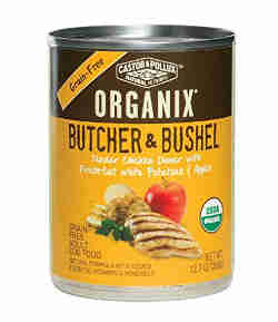 Organix Butcher and Bushel with white potatoes and apples