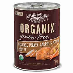 Organix grain free dog food Turkey potatoesand carrots
