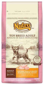 Nutro Toy Breed Adult Chicken, Brown Rice and Oatmeal