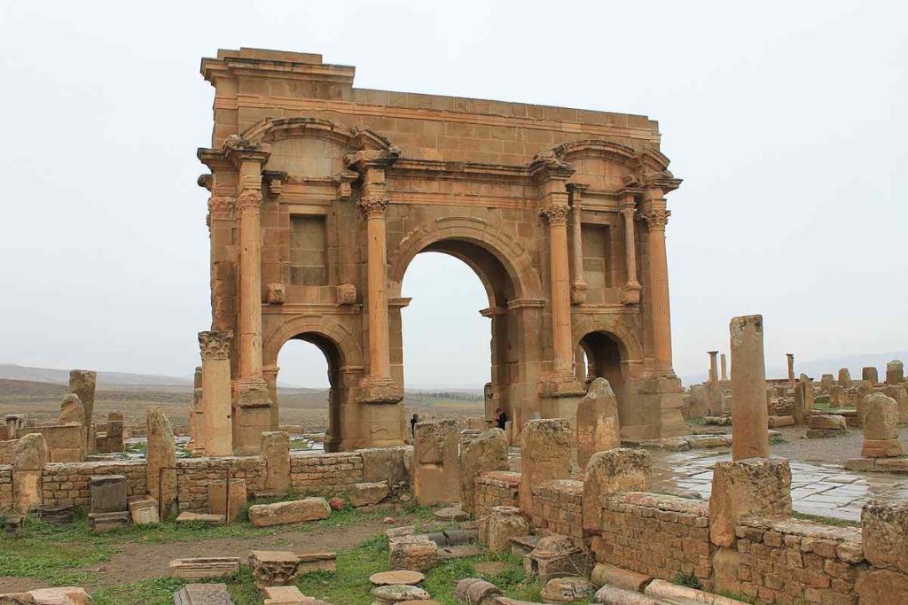 timgad arch, algeria